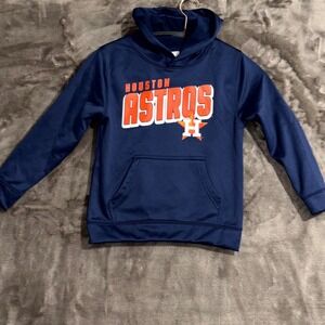Houston Astros Hoodie Kids Medium 5/6 Blue Genuine Merchandise Baseball Team MLB